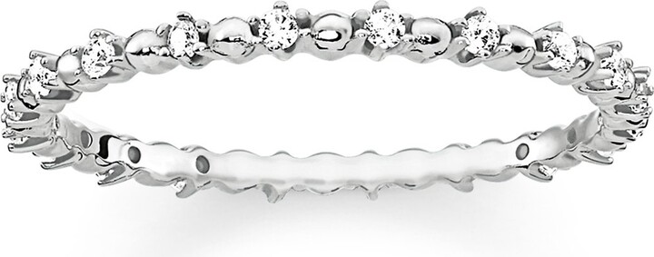 Thomas Sabo Women Ring Dots with White Stones 925 Sterling Silver