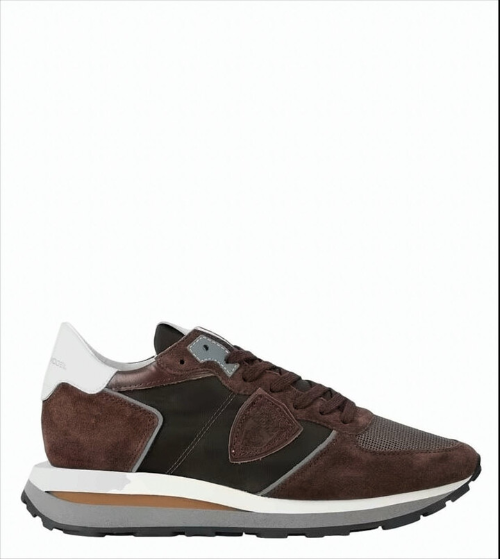 Philippe Model Tropez Haute Low Sneakers With Suede