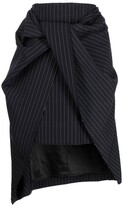 Thumbnail for your product : we11done Striped Asymmetric Skirt