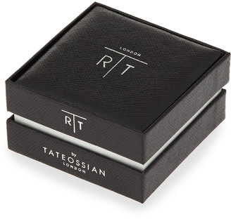 Tateossian Tablet Fiber-Optic Glass Cuff Links, White