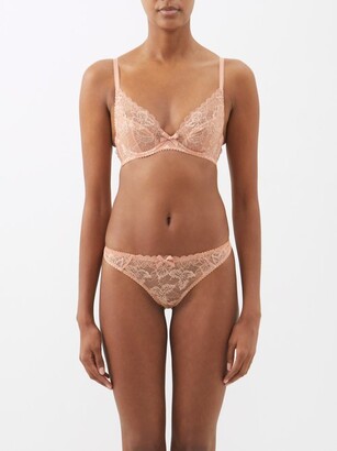 Agent Provocateur - Leni Underwired Embroidered-tulle Bra - Nude