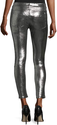 RtA Prince Metallic Leather Ankle Pants