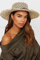 Thumbnail for your product : Sensi Feather-trimmed Toquilla Straw Hat