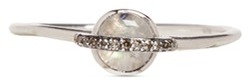 Astley Clarke 'Rainbow Moonstone Mini Saturn' diamond 14k white gold ring