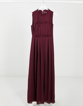 Ted Baker Saffrom origami folded maxi dress in purple