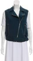 Thumbnail for your product : Elizabeth and James Linen-Blend Zip-Up Vest