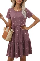 Thumbnail for your product : succlace Womens Casual Summer Loose Swing Babydoll Maternity Dress Mint Green XXL