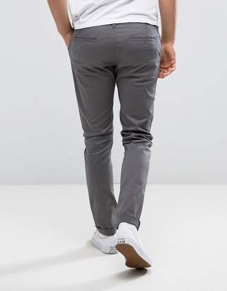 ASOS Design Skinny Chinos In Grey