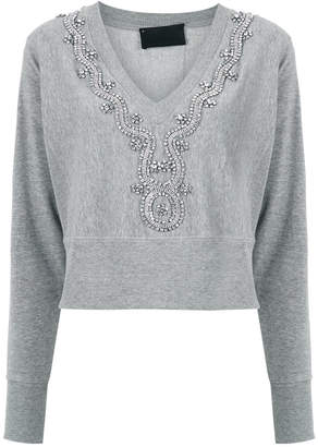 Andrea Bogosian strass embellished sweatshirt