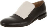 Thumbnail for your product : Jil Sander Leather Ponyhair-Trimmed Loafers