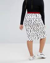 Thumbnail for your product : One One Three Printed Scuba Skirt