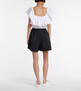 Thumbnail for your product : Alexander McQueen High-rise wide-leg shorts