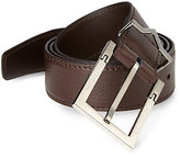 Thumbnail for your product : Versace Textured Leather Logo Belt