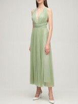 Thumbnail for your product : Maria Lucia Hohan Pleated Tulle Midi Dress W/ Low Back