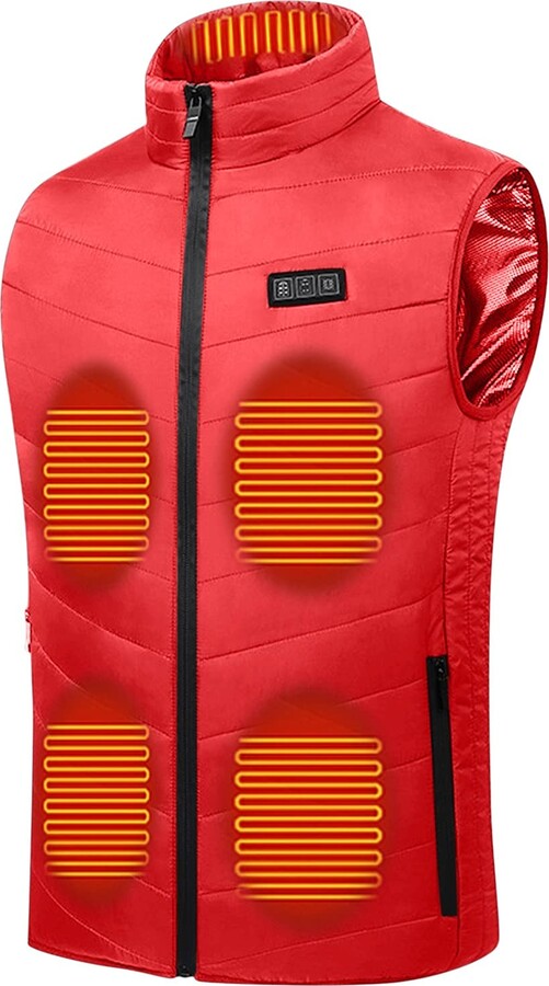 Fossean Heated Gilet with Power Pack Included Thermal Vests for Men UK