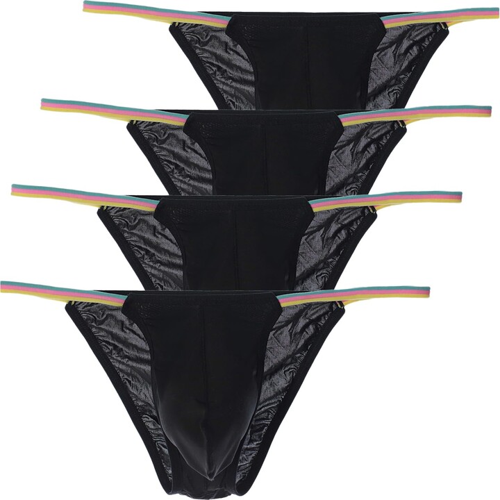 YuKaiChen Men's Ultrathin Jockstrap Briefs Low Rise Underpants