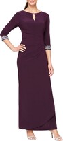 Thumbnail for your product : Alex Evenings Jeweled Cuff Column Formal Gown