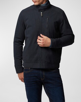 Mens Navy Twill Jacket | Shop The Largest Collection | ShopStyle