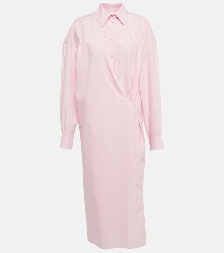 Lemaire Twisted cotton shirt dress