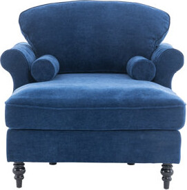 Mercer41 Oversized Chaise Lounge IndoorChenille Single Sofa Bed With Wide SeatUpholstered Lazy Sleeper ArmchairReading Couch Set For Living RoomBedroom5 C