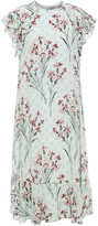 Thumbnail for your product : RED Valentino Ruffled Floral-print Silk Crepe De Chine Dress
