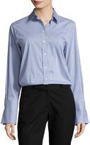 Thumbnail for your product : Joseph Emile Striped Button-Front Shirt, Navy