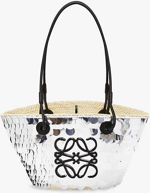 Loewe Anagram Basket Iraca Palm And Calfskin Tote Bag - ShopStyle