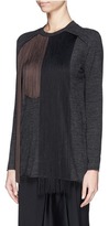 Thumbnail for your product : Nobrand Colourblock fringe panel top