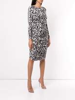 Thumbnail for your product : Norma Kamali leopard print striped dress