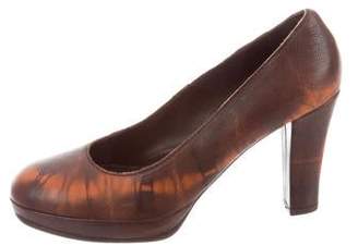 Henry Beguelin Leather Round-Toe Pumps