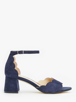 navy blue block heel sandals uk