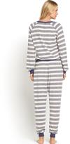 Thumbnail for your product : Definitions Lounge Stripe Jersey Onesie