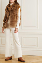 Thumbnail for your product : Chloé Leather-trimmed Shearling Vest