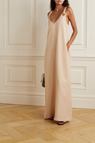 Thumbnail for your product : L'Agence Vivi Linen-blend Maxi Dress - Sand