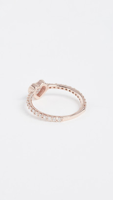 Shay 18k Gold Solitaire Heart Pinky Ring
