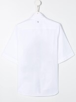 Thumbnail for your product : Neil Barrett Kids TEEN palm-print polo shirt