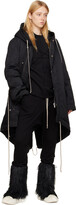 Thumbnail for your product : Rick Owens Black Fishtail Coat