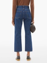 Thumbnail for your product : The Row Christie Mid-rise Cropped Straight-leg Jeans - Dark Blue