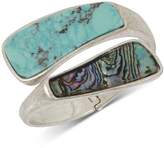 Thumbnail for your product : Robert Lee Morris Soho Silver-Tone Colored Stone Bypass Bracelet