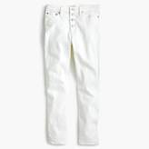 Thumbnail for your product : Fly London 9" High-Rise Toothpick Jean In White With Button Fly