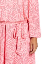 Thumbnail for your product : MICHAEL Michael Kors Zebra Print Off the Shoulder Long Sleeve Dress