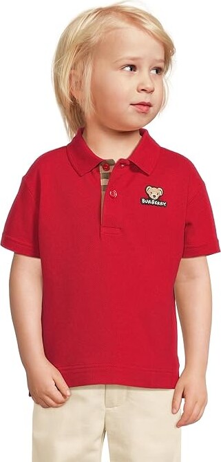 Burberry Children Mini Johane Bear (Infant/Toddler) Boy's Clothing Poppy Red : 6 Months, Cotton