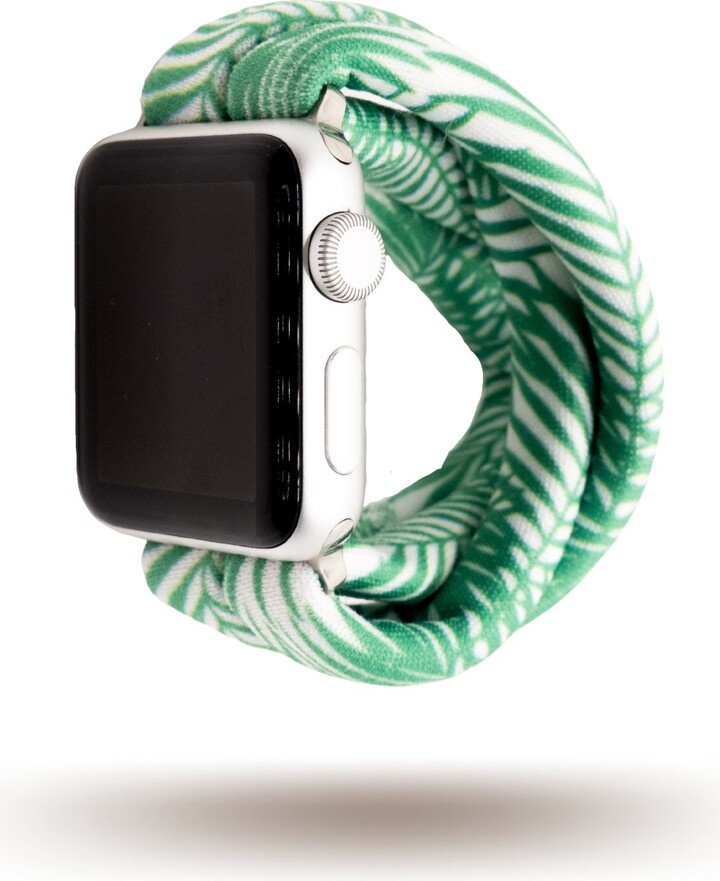 Green Palms Yoga Band® For Apple Watch Series | All, Samsung Galaxy, & Fitbit Versa, 38mm 40mm 41mm 42mm 44mm 45mm 46mm 49mm - Dót Outfitters