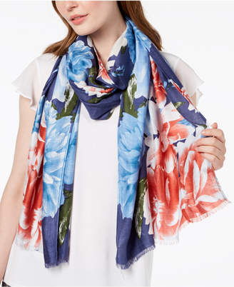 INC International Concepts Painted Dusk Floral Wrap & Scarf in One, Created for Macy's