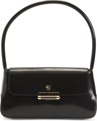 TJMAXX Leather Baguette Shaped Satchel - ShopStyle