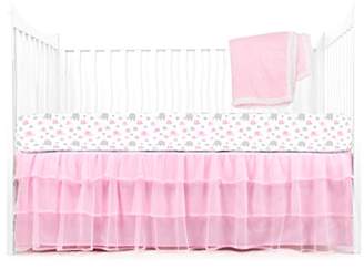 Tadpoles Elephant Crib Set, Pink
