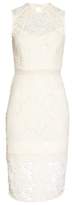 Thumbnail for your product : Cooper St Lustrous High Neck Lace Sheath Dress