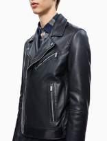 Thumbnail for your product : Calvin Klein Leather Biker Jacket