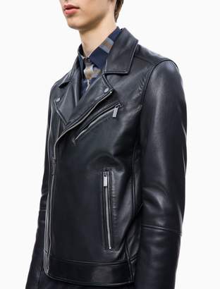Calvin Klein Leather Biker Jacket