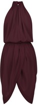 Thumbnail for your product : Monique Singh Iconic Burgundy Midi Cocktail Dress